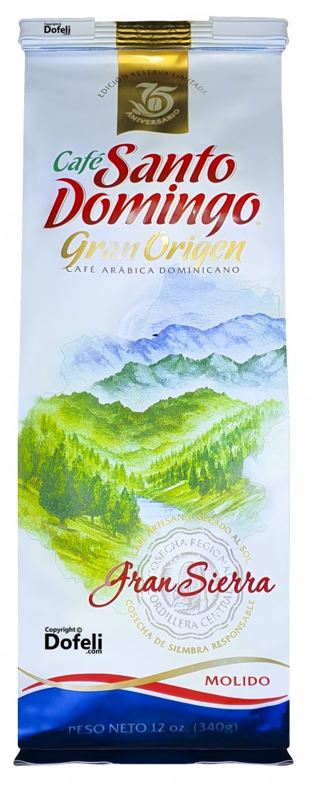 Premium Dominican ground coffee trio: Suardí, Gran Sierra, and Perla Roja, with unique tasting notes and origins from Santo Domingo.